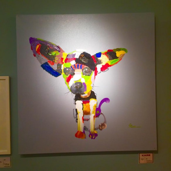リビングハウス　インテリア　アート　ART　絵　家具　カラフル　犬　ドッグ